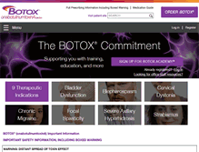 Tablet Screenshot of botoxmedical.com